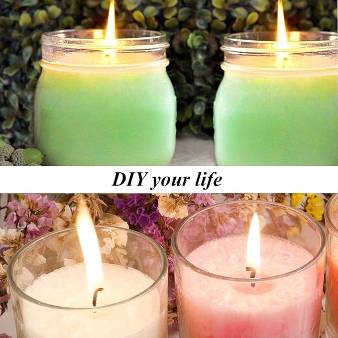 Candle Wicks,Candle Wicks for Candle Making,6 Inch 100 Piece DIY Pre-Waxed Cotton Wick with Tabs