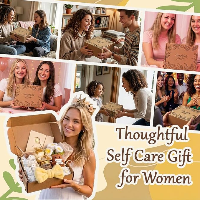 Thoughtful Meaningful Spa Gift Set, Women Care Package Ideal Birthday Get Well Soon Sympathy Gift for Mom Sister Daughter Teen Friend, Emotional Support Present for After Surgery Recovery