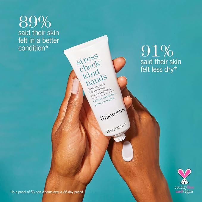THISWORKS Stress Check Kind Hands, Hand Cream for Dry Sensitive Skin 75ml