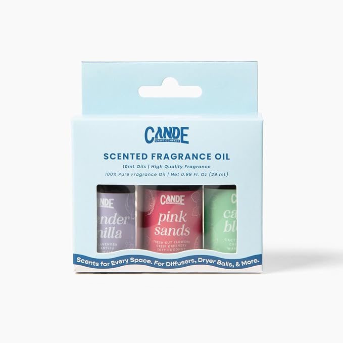CANDECraftCo Premium Fragrance Oil Bundles – Diffuser Oils Fragrances Scented for Home, Candle Soap Making Supplies, Aromatherapy Blends for House (Floral, 3-Pack)