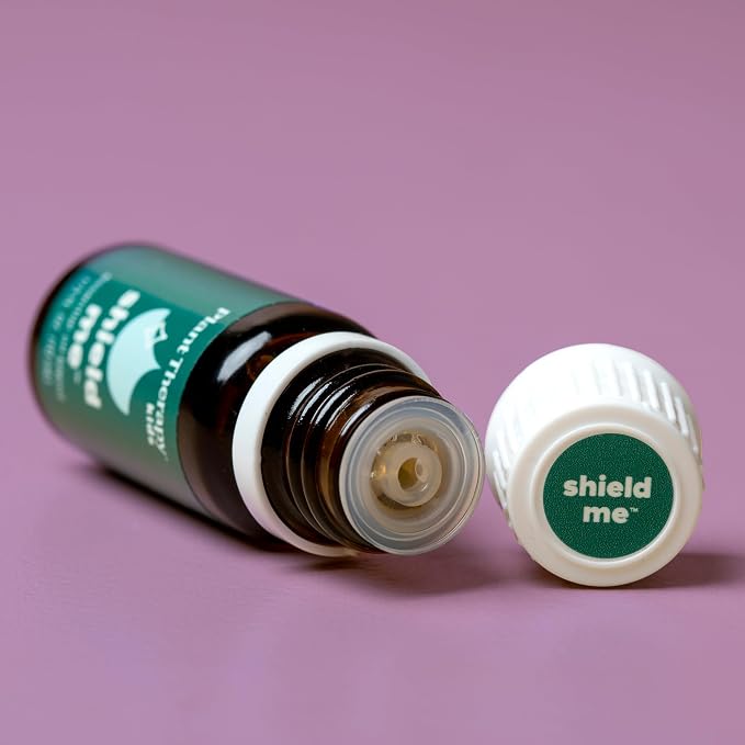 Plant Therapy Kids Shield Me Essential Oil Blend 10 mL (1/3 oz), Made with 100% Pure Essential Oils, Great for Outdoor Annoyances