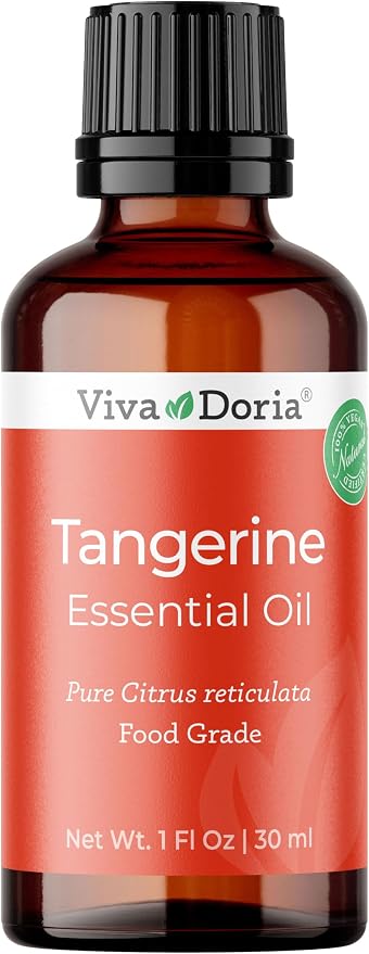 Viva Doria Tangerine Essential Oil, 100% Pure, Natural Essential Oil, Undiluted, for Aromatherapy | Food Grade, 30 mL (1 Fluid Ounce)