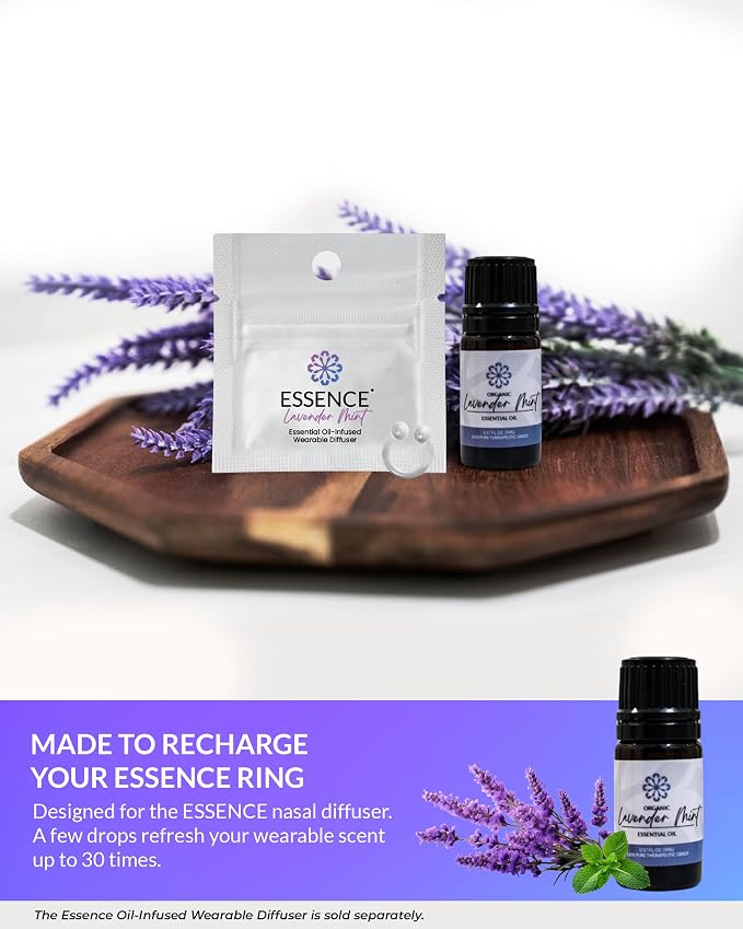 Essence Lavender Mint Essential Oil, 5 ml | Aromatherapy Oil for Diffusers & Personal Use | Natural Fragrance for Relaxation, Clarity & Wellness | Made in USA | Floral & Refreshing Scent
