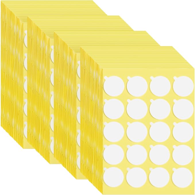 4000PCS Candle Wicks for Candle Making, Candle Wick Stickers, Heat Resistance Double-Sided Stickers with The Little Tail, Stickers for Candle Making