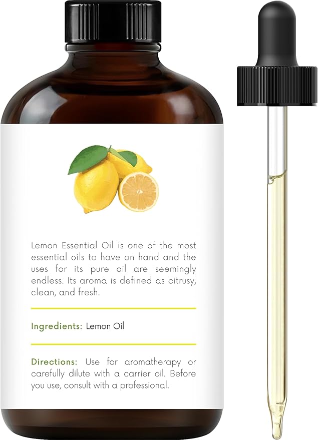 Handcraft Blends Fresh & Focused Set: Rosemary and Lemon Essential Oils – (2 x 4 Fl Oz) – 100% Pure & Natural – for Diffuser, Aromatherapy, and DIY Projects