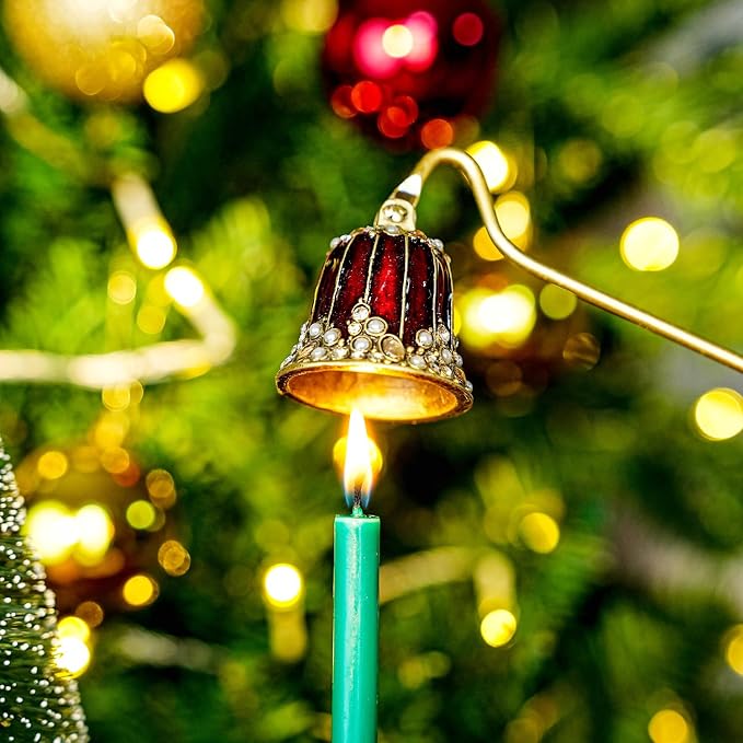 Candle Snuffer, Candle Extinguisher with Long Durable Handle, Vintage Wax Snuffer, Decorative Wick Snuffer, Perfect for Candle Lovers as Gifts