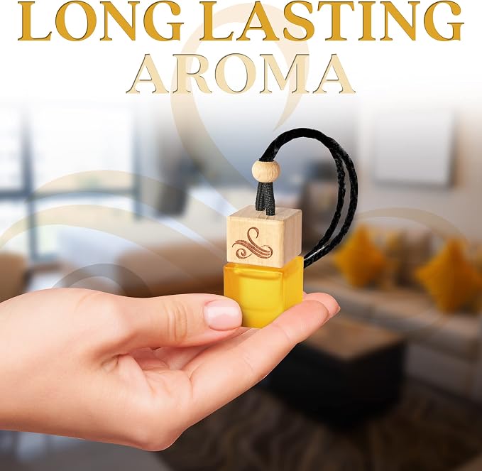 Inspired by One Million Car Air Freshener for Men | Long Lasting Luxury Diffuser | Automotive Scent Perfume | Vent Clip Auto Air Freshener | Odour Eliminator Technology | Masculine Diffuser Scents 8ml