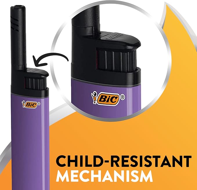 BIC EZ Reach Candle Lighter, The Ultimate Lighter with Wand for Candles, Colorado, Assorted Designs, 6 Count Pack of Lighters