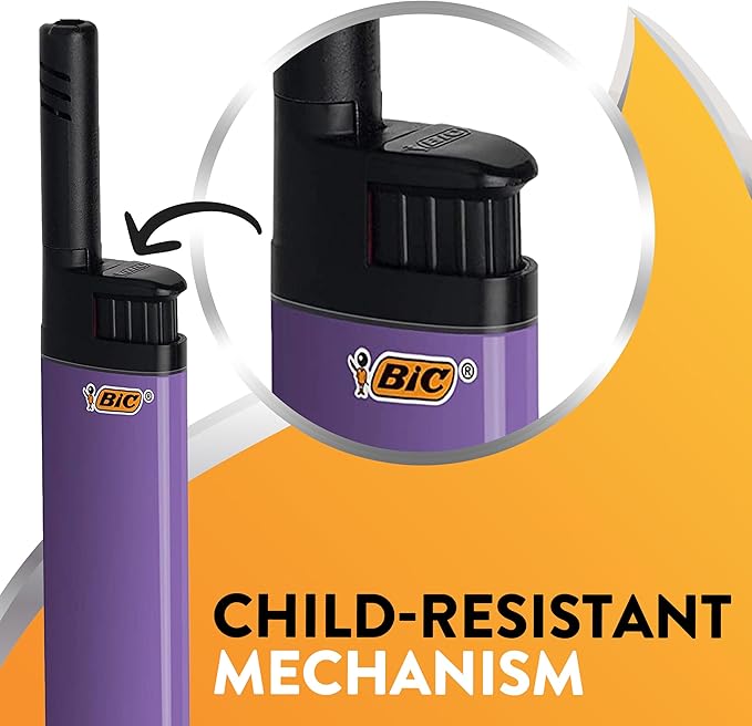 BIC EZ Reach Candle Lighter, The Ultimate Lighter with Wand for Candles, Colorado, Assorted Designs, 6 Count Pack of Lighters (Texas)