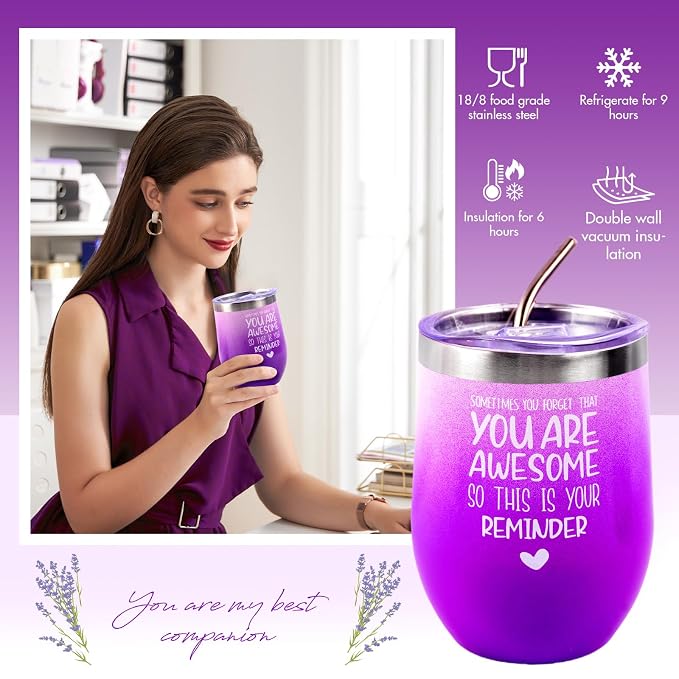 12 Piece Spa Gifts Set for Women, Self Care Gift Basket for Mom Wife Her, Relaxing Gifts with Eye Mask, Water Bottle, Bath Bombs, Aromatherapy for Valentines Day, Birthday, Christmas (Lavender)