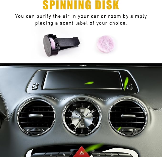 Ohleats 50 PCS Car Metal Air Vent Clips, Auto Perfume Air Outlet Clips Replacement, Air Freshener Clips with Plastic Slot Suitable for Most Vehicle, Universal Car Accessories