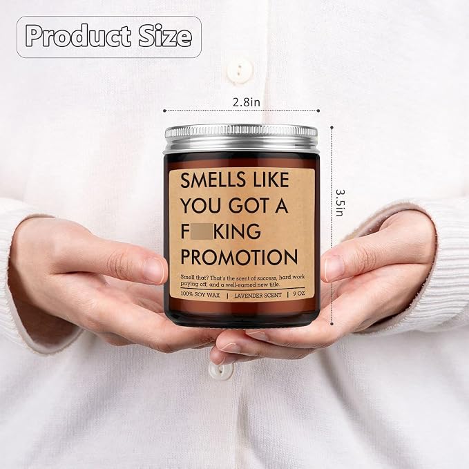 Fairy's Gift Candle, Job Promotion Gifts for Women Men, Congrats on Your Promotion, Congratulations Gifts, New Job, Leaving Presents for Women, Funny Presents for Promoted Coworker, Boss, Work Bestie