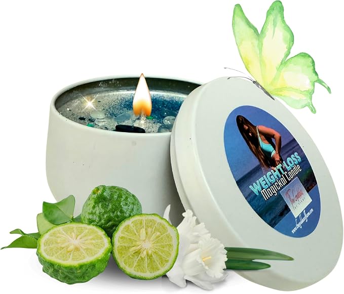 – Weight Loss Candle | Spiritual Candle for Willpower, Discipline & Focus | Hoodoo, Wiccan, Pagan, Conjure | Manifestation & Motivation Ritual (4oz)
