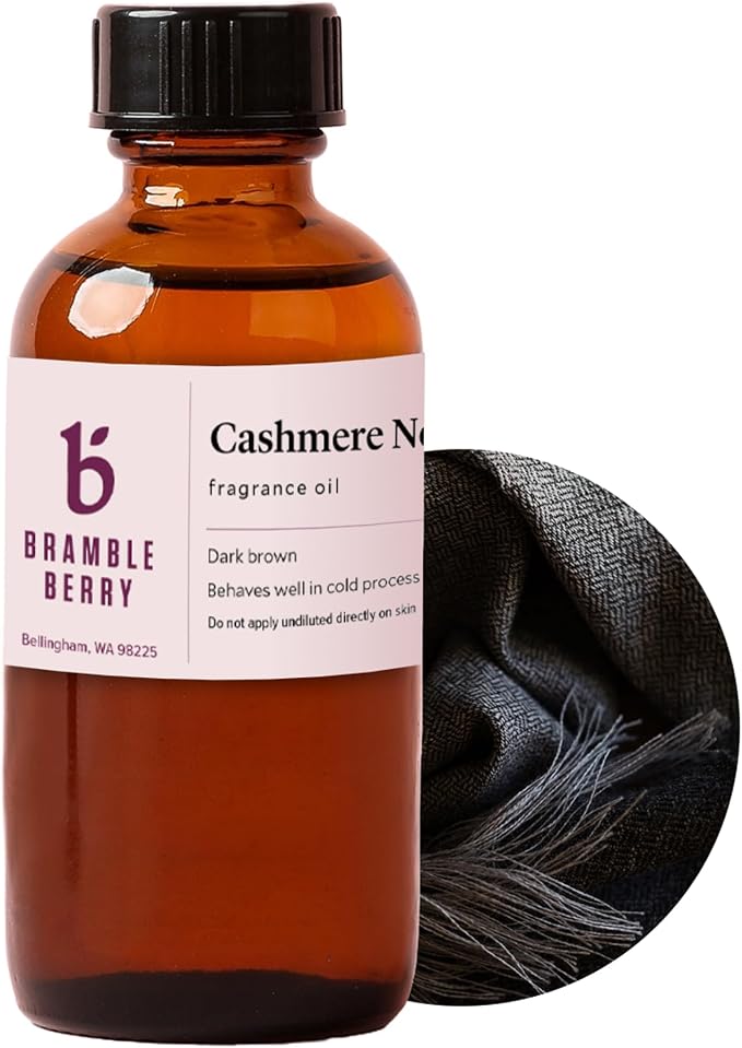 Bramble Berry Cashmere Noir & Oud Luxury Musk & Wood Scent for Soap Making, Candles, Lotion, Bath Bombs & Perfume | Skin Safe, Vegan, Paraben & Phthalate Free, DIY Craft Essential
