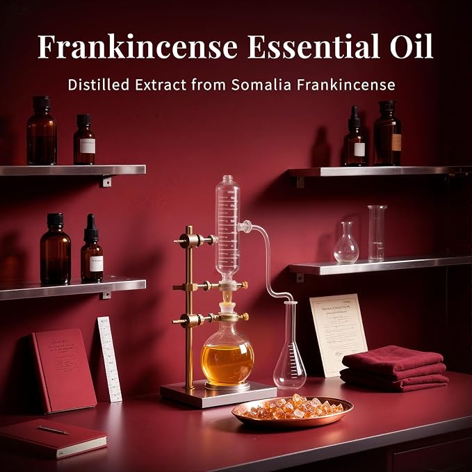 SU JUABA Frankincense Essential Oil 4 Fl Oz, Frankincense Oil for Skin, Diffuser, Aromatherapy - 118ml