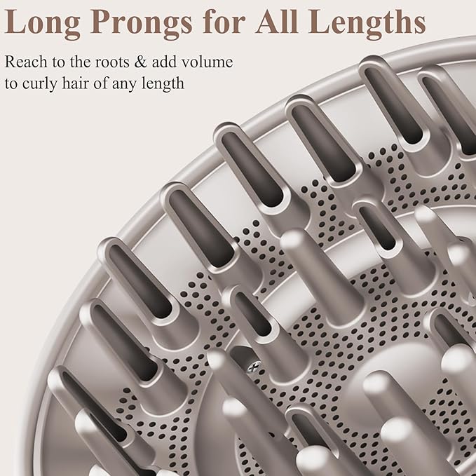 Large Diffuser Attachment Compatible with Shark FlexStyle, Upgraded Bigger Diffuser Nozzle for Dryer Faster and Define Wavy, Curly, Coily Hair