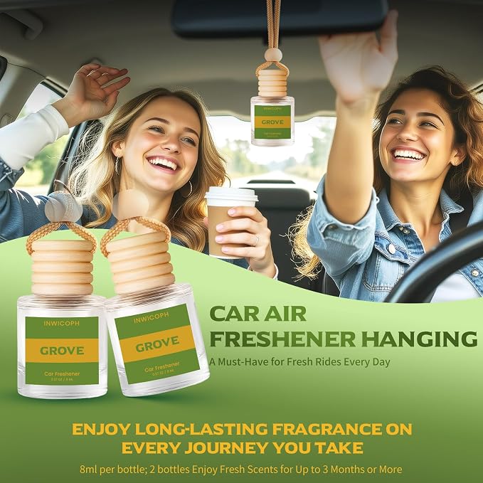 Car Air Freshener Diffuser Hanging, Grove Fragrance Oil