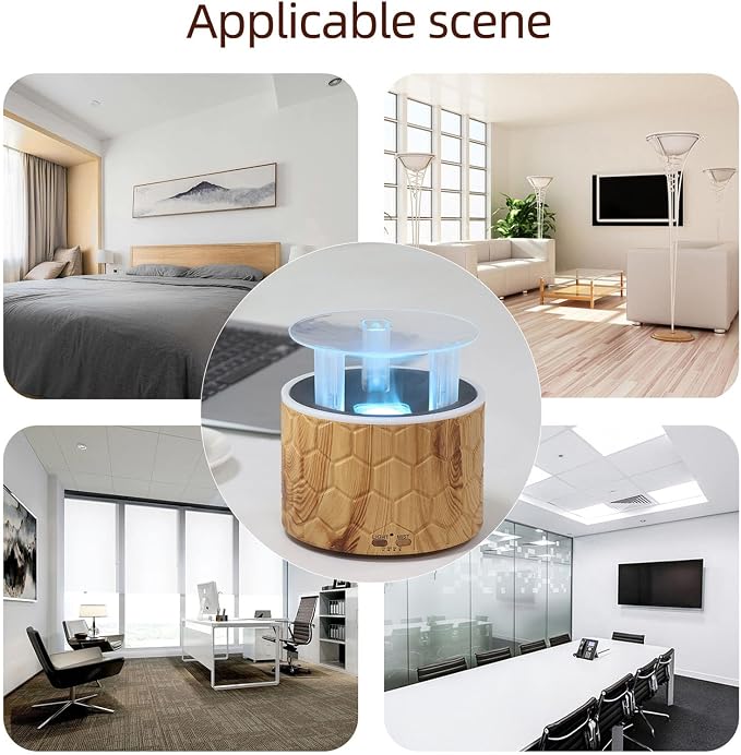 Auto Shut Off Essential Oil Diffuser,3in1 400ml Diffuser Set with Timer 2H 4H 8H for Office Home Bedroom Living Large Room (US Plug 100-240V)