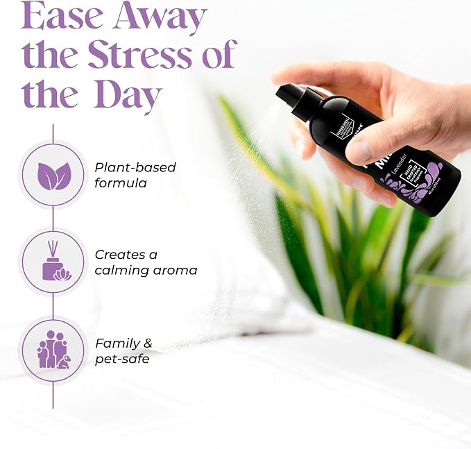 Aromasong Lavender Spray for Sleep Pillow | 2-Pack | All Natural Calming Linen & Bedtime Sleep Mist for Deep Sleep - Pillow Spray for Sleeping Aromatherapy with Botanical Essential Oils for Relaxing