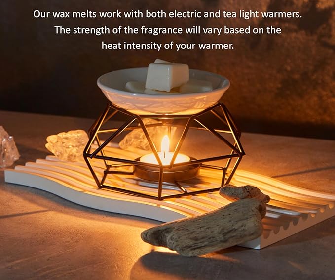 Fall Mix Wax Melts, 6 Pack - USA Made - Wax Cubes for Wax Melt Warmer, Masculine Autumn Variety Pack - Smoky Cederwood, Black Spice, Autumn Warmth, Sandalwood, Teakwood, Cedar and Saffron