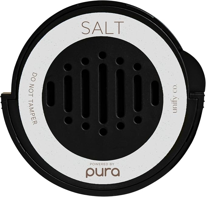 Pura Car Scent Refill - Fragrance for Pura Car Diffuser - Clean & Safe Luxury Diffuser Scent - Long-Lasting Fragrance for 30 Days of Aroma - Salt