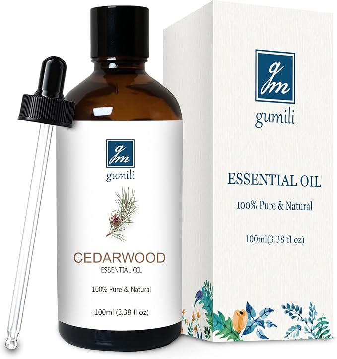 GM Gumili Cedarwood Essential Oil for Diffuser Skin Hair Holiday Home Care