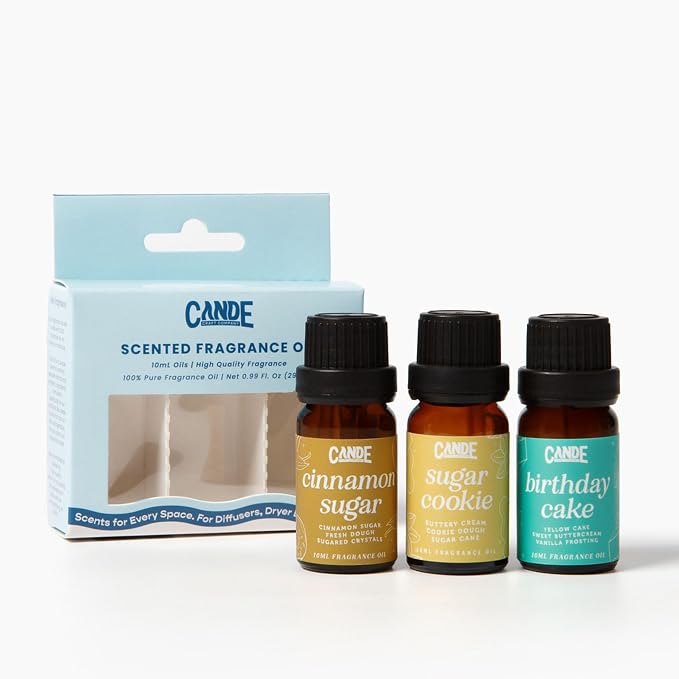 CANDECraftCo Premium Fragrance Oil Bundles – Diffuser Oils Fragrances Scented for Home, Candle Soap Making Supplies, Aromatherapy Blends for House (Clean, 3-Pack)