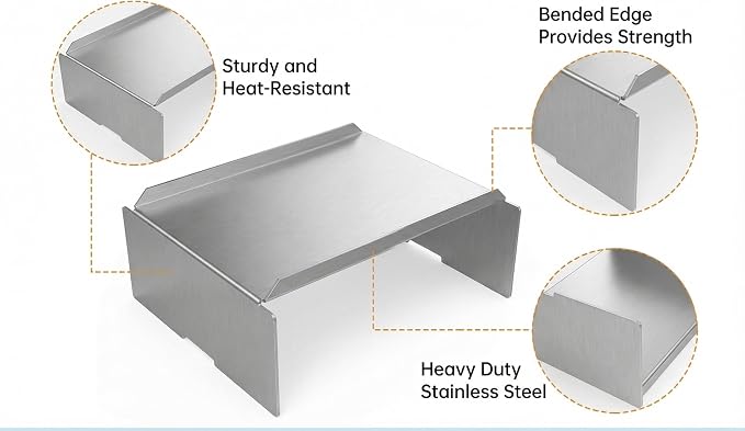 Heat Baffle Diffuser BCA012 Replacement Parts for Traeger Pro Series 22 34,Newer Tex, Century 22 34,Tex Elite, Lil Tex and More, Flame Deflector 37721001 for Z Grill,Camp Chef etc Pellet Grill