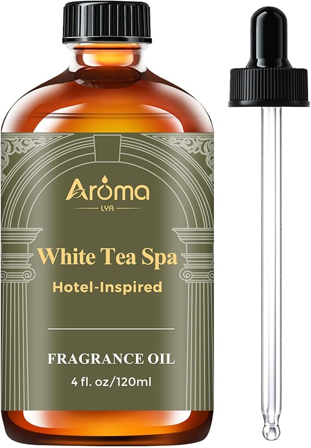 White Tea Spa Fragrance Oil for Ultrasonic and Waterless Diffusers | Hotel-Inspired Diffuser Oil for Home