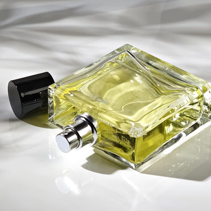 100ml/3.4 Oz Glass Spray Bottle Perfume Atomizer,Empty Refillable Perfume Spray Bottle with 3 Kinds of Dispenser (A4)