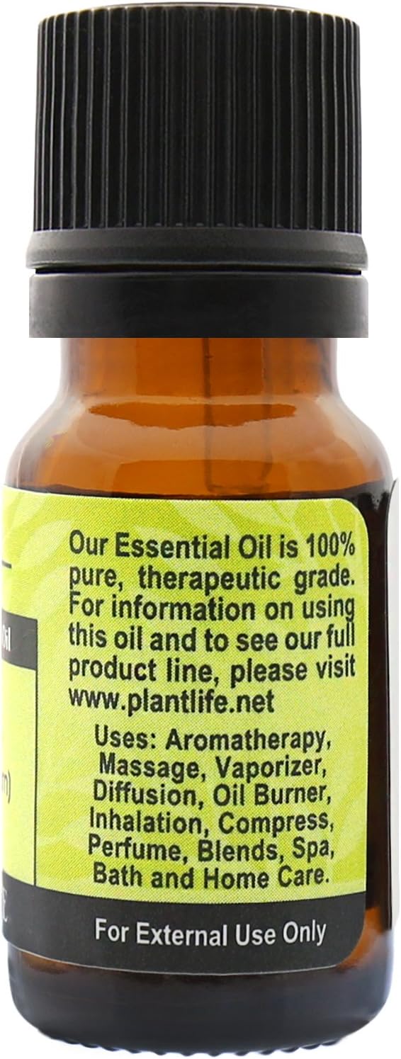 Plantlife Basil Aromatherapy Essential Oil - Straight from The Plant 100% Pure Therapeutic Grade - No Additives or Fillers - 10 ml