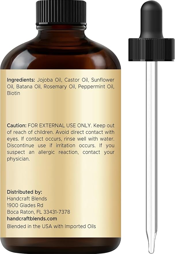 Batana & Rosemary Hair Oil – 2 Fl Oz – Scalp Treatment & Strengthening for Thinning, Dry Scalp, Split Ends – Natural Hair Oil for Women & Men – Intensive Repair & Nourishing Formula