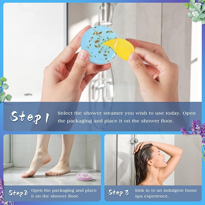 Shower Steamers Aromatherapy Birthday Gifts for Women-12 Pack Mothers Day Gifts,Gifts for Grandma,Wife,Mothers,Stress Relief and Relaxation Gifts for Women and Men