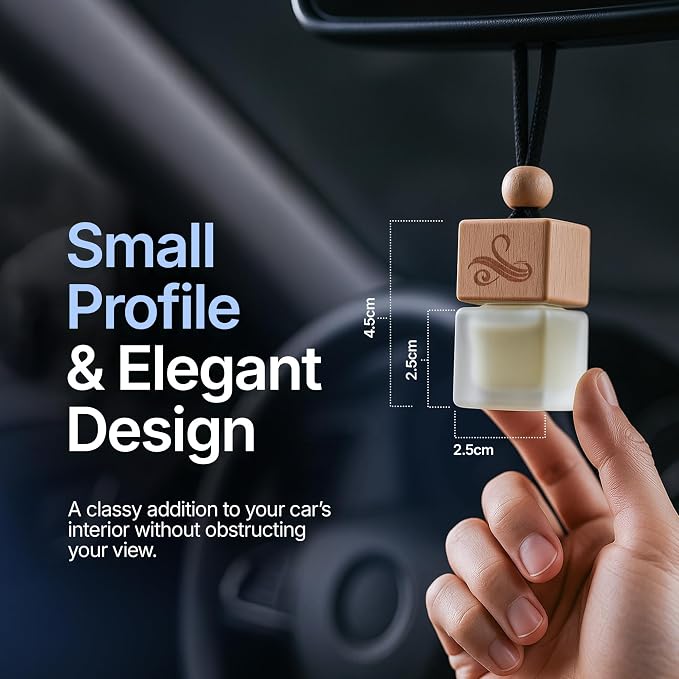 Solvere Diffuser with Vent Clip | Strong Automotive Freshener Long Lasting | Powerful Car Fresheners for Men with Odour Eliminating Technology | Luxury Air Freshener by Perfa