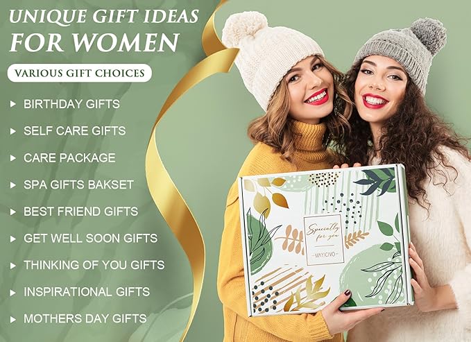 Self Care Get Well Soon Gift Baskets for Women, Birthday Gifts for Women Care Package Sympathy Thinking of You Relaxing Spa Gift Set, Christmas Unique Gifts for Mom Her Friends Wife Girlfriend Sister