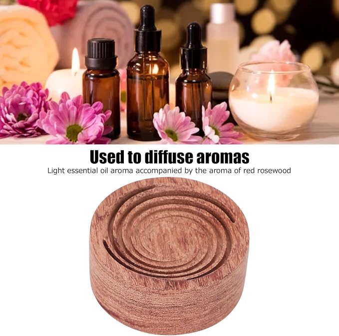 Essential Oil Diffuser, Mini Wood Aromatherapy Diffuser Box for Car Living Room Office, Wooden Essential Oil Diffuser Box Accessory (#3)