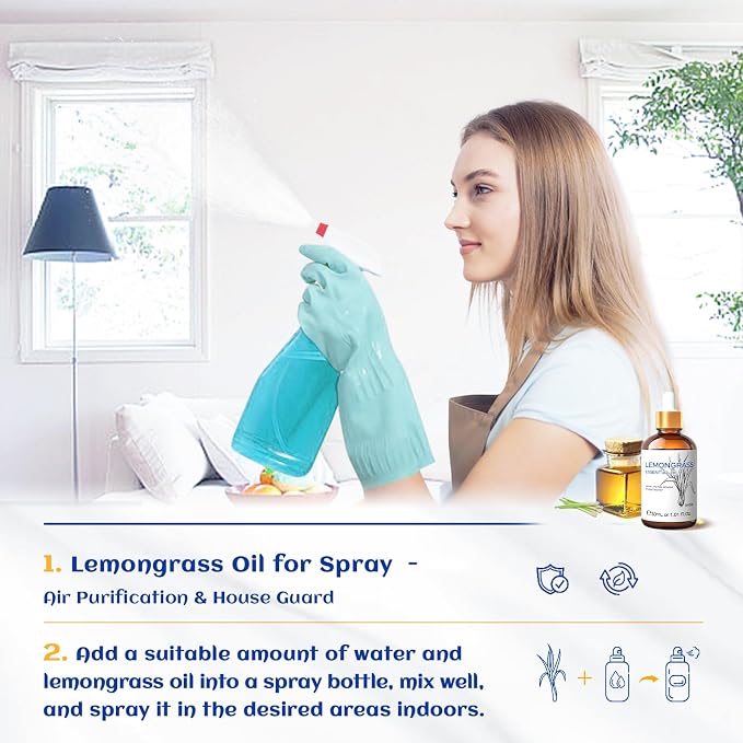 HIQILI Essential Oil - Lemongrass - 1.01 Fl. Oz