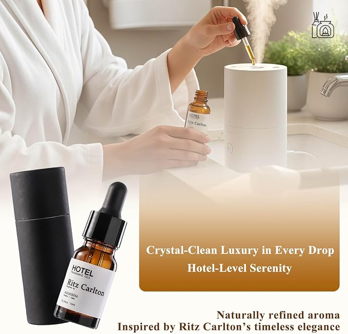 Hotel Collection Fragrance Oil Waterless Essential Oils Home Luxury Aroma & Hotel Fragrance Diffuser Oil for Ultrasonic and Waterless Diffusers and Crafting - 10ml, 0.34 fl oz