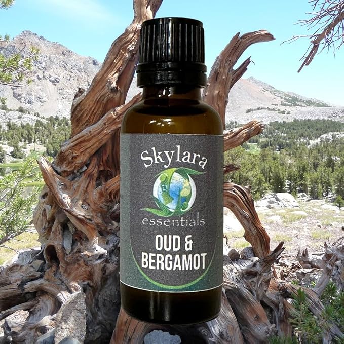 Natural Oud & Bergamot Essential Oil for Calming Aroma, Diffuser, Candle Making | Long - Lasting, Housewarming Gifts, Thanksgiving and Christmas – 30ml