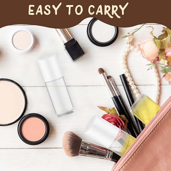 8 Pieces 30ml/1oz Clear Glass Essential Oil Roller Bottles,Empty Deodorant Roll On Bottles,Leak-Proof Cosmetic Container with Roller Balls for Perfume,Aromatherapy,Moisturizer