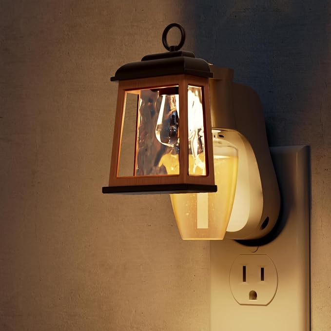 L LOHAS LED Wall Fragrance Plug in Night Light Compatible with Bath and Body Works Wall Plug Fragrance, 0-100LM Adjustable Brightness, 90°Rotary Plug Essential Oil Diffuser for Hallway, Bathroom