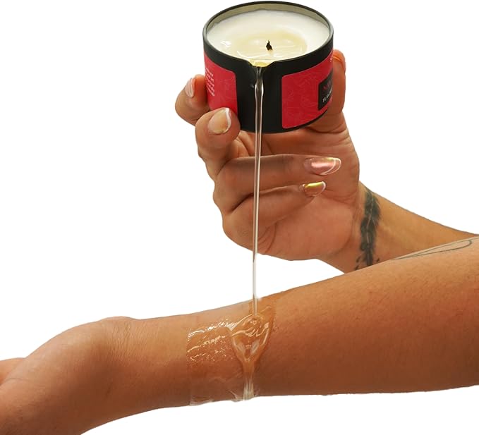 SbN Massage Oil Candle for Relaxation & Home SPA - Vegan Oils for Full Body Massage Therapy - Sustainable Formula