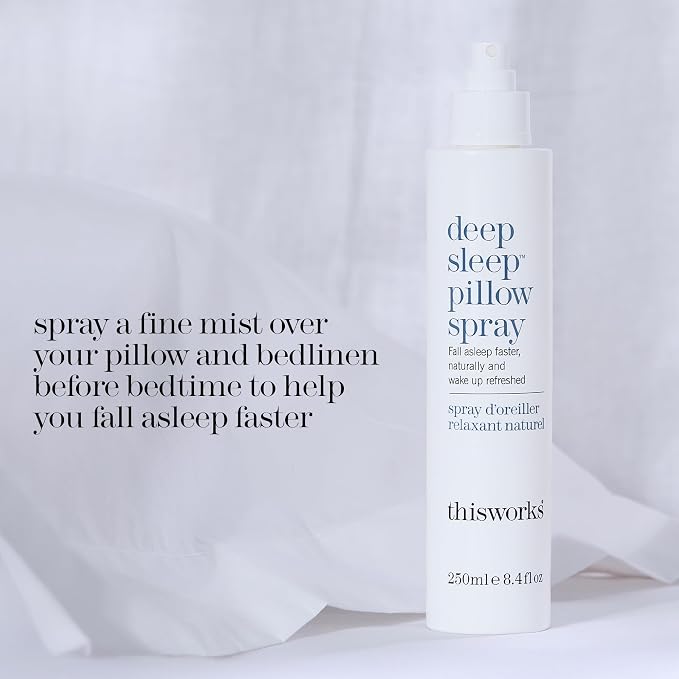 This Works Deep Sleep Candle & Pillow Spray Bundle – Aromatherapy Duo for a Calming Bedtime Ritual