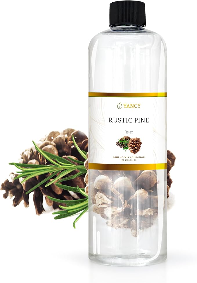 YANCY Pine Luxury Collection Fragrance Oil (16 oz), Fresh Evergreen Aroma, Ideal for Diffusers, Oil Burners & Aroma Lamps, Crisp Outdoorsy Scent for Winter Vibes