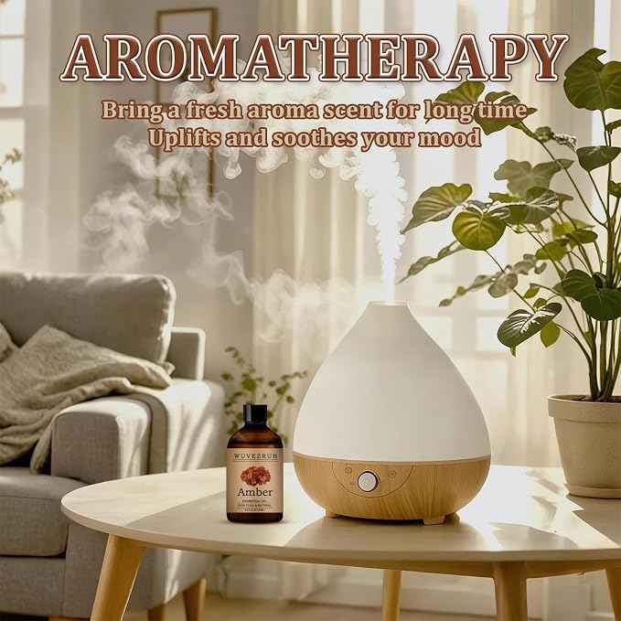 Amber Essential Oil– Huge 5 Fl Oz, 100% Pure and Natural Essential Oils for Diffuser, Aromatherapy, Soap and Candle Making, Premium Grade Amber Oil-150ML
