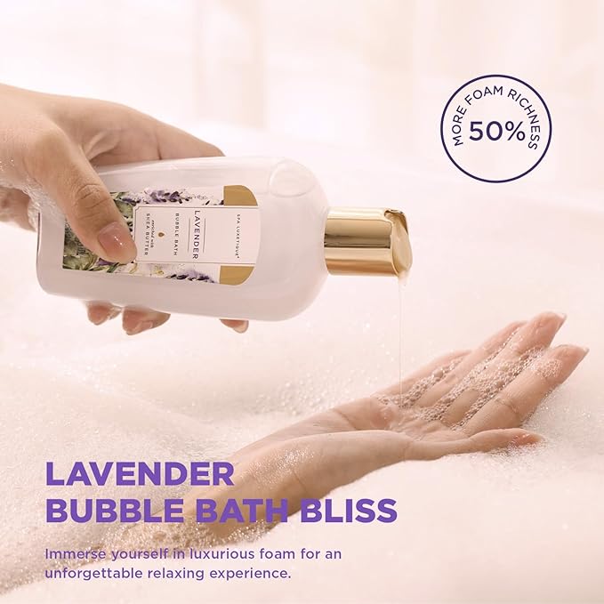 Spa Luxetique Gifts for Women 15Pcs Lavender Gift Baskets for Women Bath and Body Gift Set With Tote Bag Birthday Anniversary Gift for Wife Girlfriend Sister Mothers Day Gifts for Her