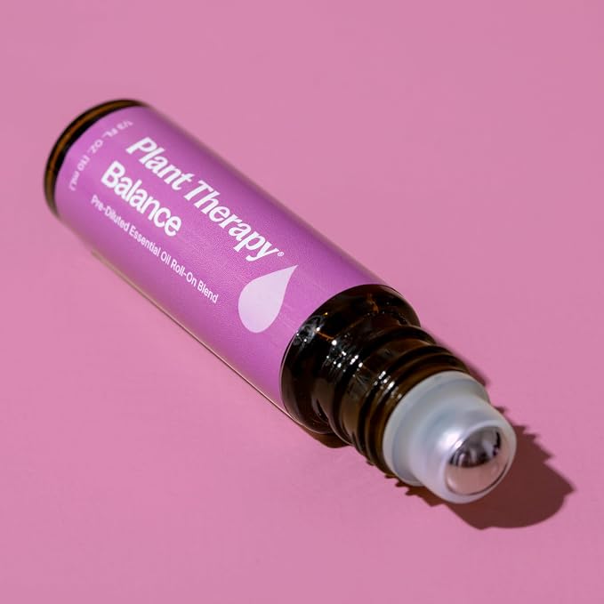 Plant Therapy Balance Essential Oil Blend 10 mL (1/3 oz) Pre-Diluted Roll-On 100% Pure, for Women’s Health and Emotional Support