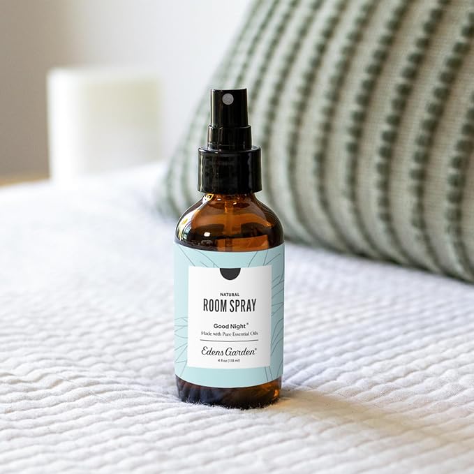 Edens Garden Good Night Natural Room & Linen Sleep Spray – 100% Pure Essential Oil Aromatherapy Mist for Sleeping & Relaxation – Non-Toxic, Long-Lasting Freshener for Bedding & Home, 4 fl oz (118 ml)