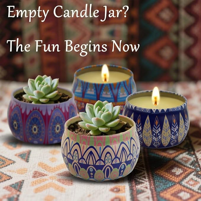 Scented Candles Gift Set for Home 4 Pack Large 4.4 Oz Soy Wax Candles, Aromatherapy for Relaxation & Stress Relief, Lavender Rose Lemon Fig, Long Lasting Birthday Gifts for Women, Her, Mother's Day