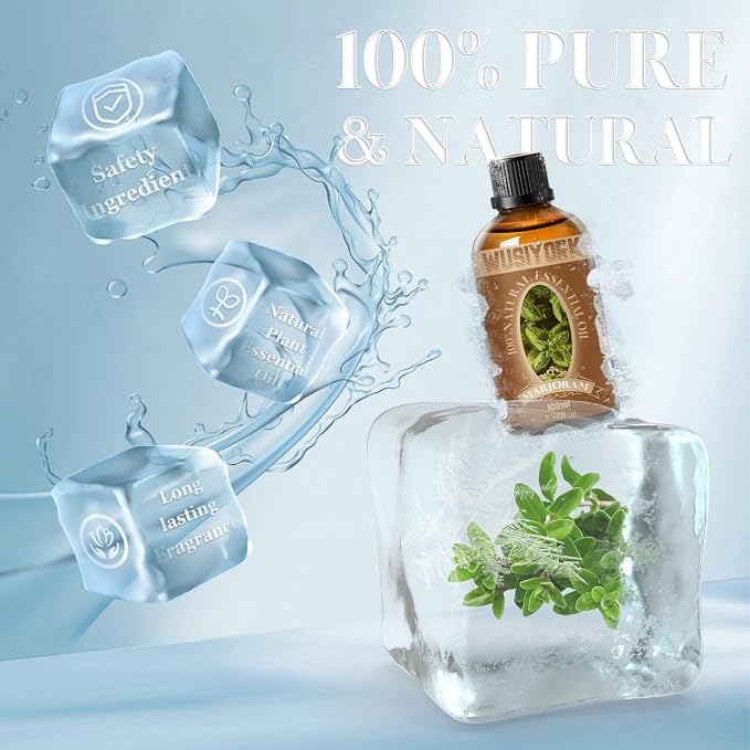 Marjoram Essential Oil 100ML - 100% Pure and Natural Therapeutic Grade Oils for Aromatherapy Diffuser - 3.4 Fl Oz/Marjoram